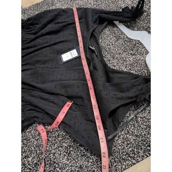 Sz M (18/1XL) City Chic Dress Dobby Love in Black - BNWT! - Picture 4 of 11